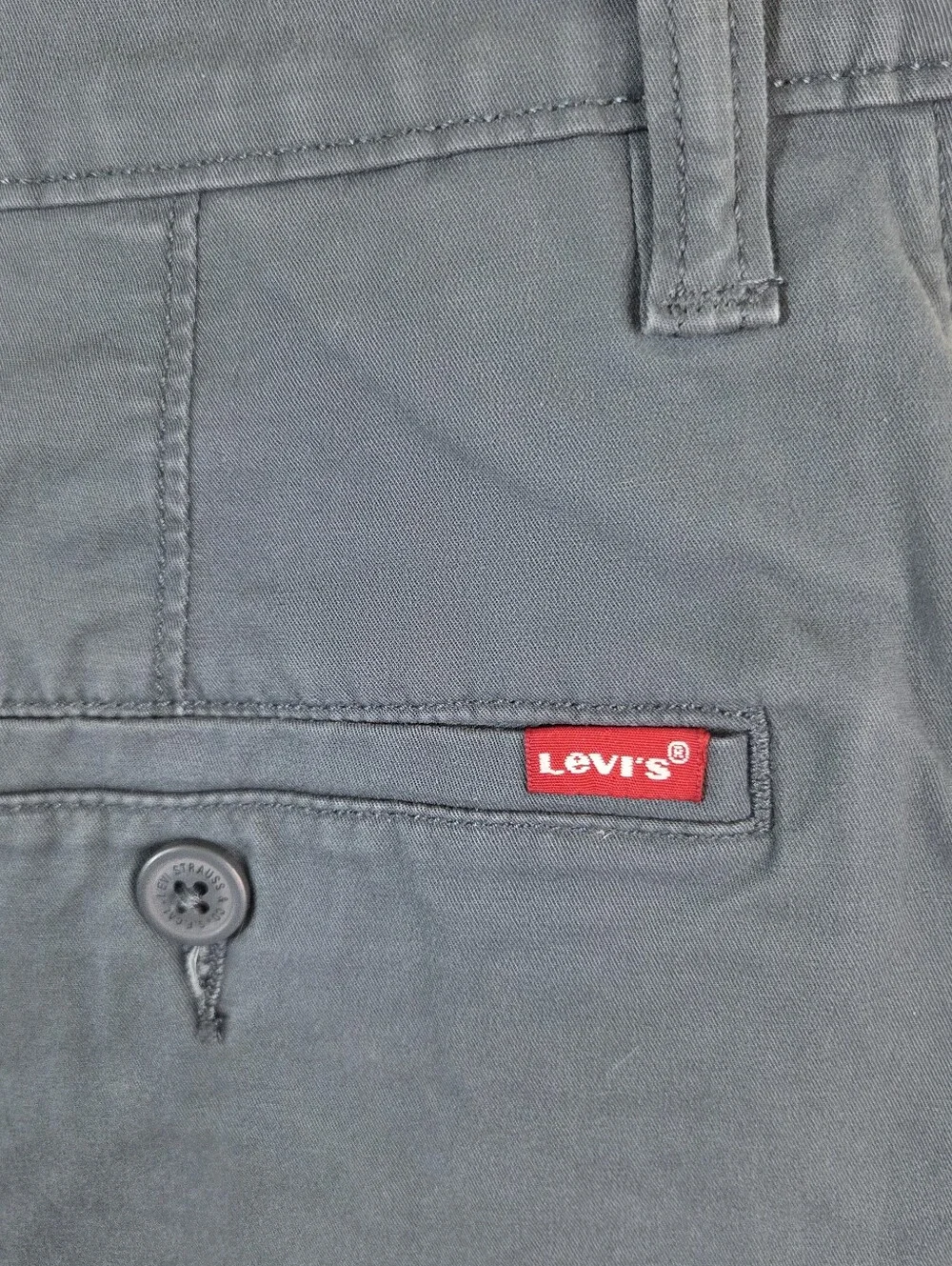 Levi's XX Chino Men's Shorts 32 Blue Stretch Cotton Chino Preppy Flat Front 9